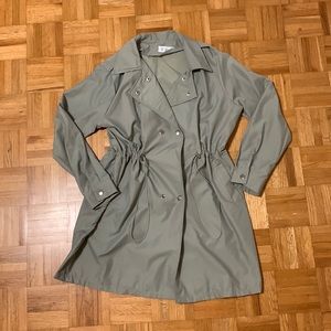New trench jacket never worn. Great for rainy days